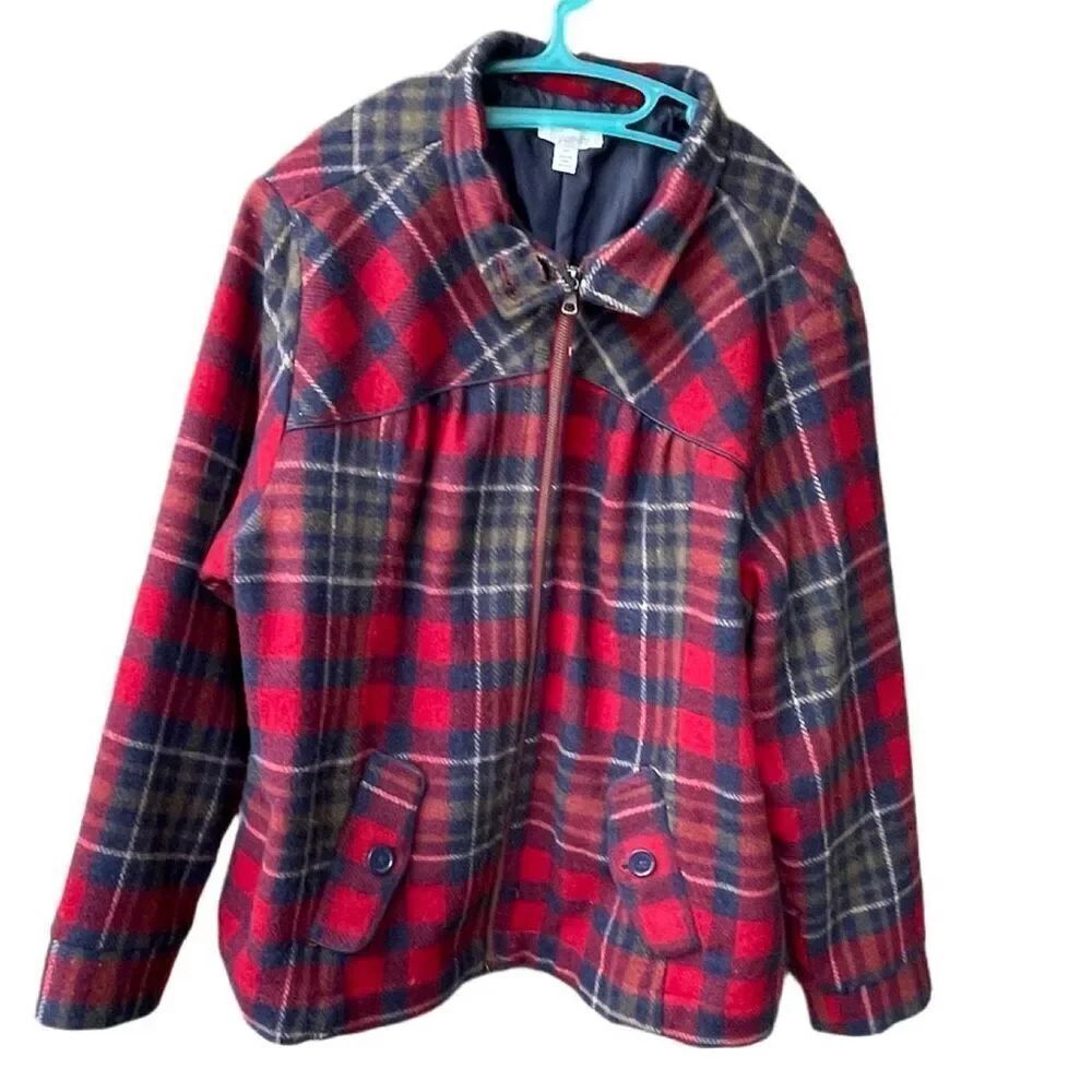 Relativity size 2X wool blend lined jacket.